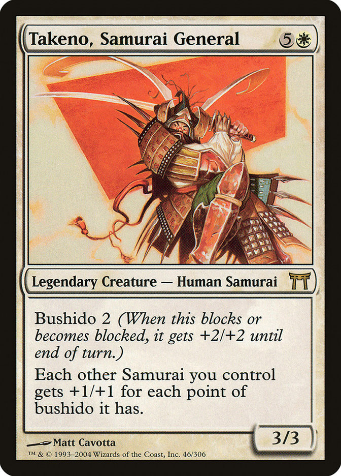 Takeno, Samurai General [Champions of Kamigawa] | Shuffle n Cut Hobbies & Games