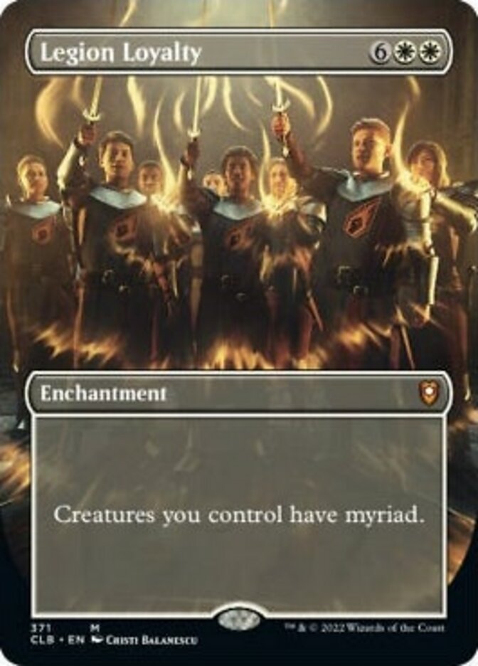 Legion Loyalty (Borderless Alternate Art) [Commander Legends: Battle for Baldur's Gate] | Shuffle n Cut Hobbies & Games