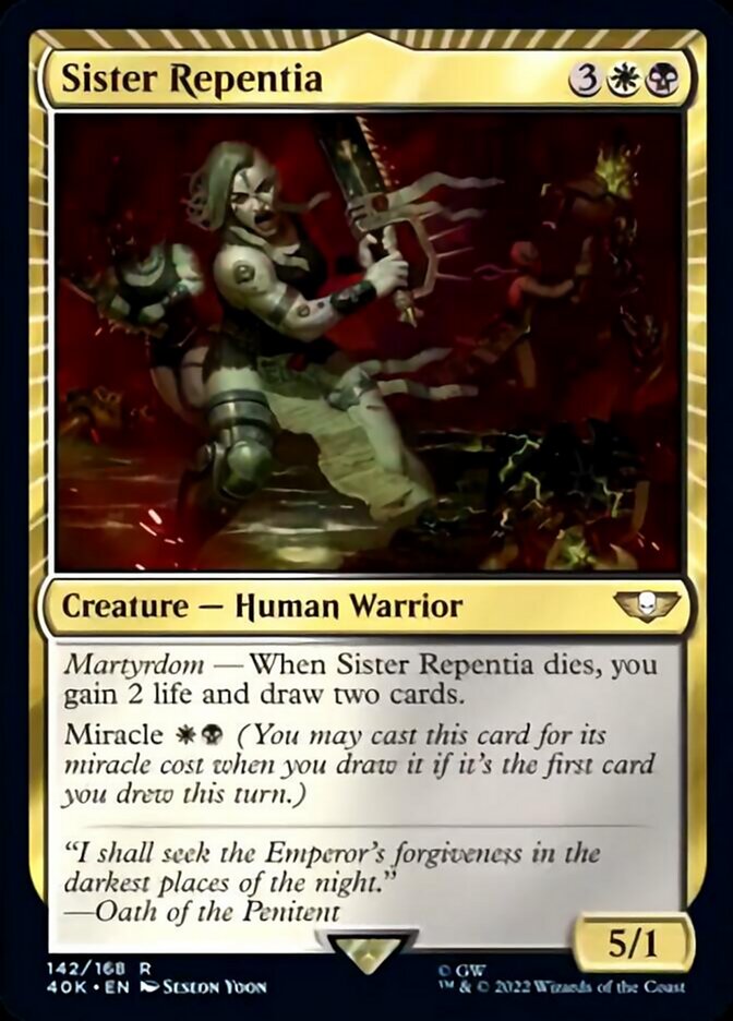 Sister Repentia (Surge Foil) [Warhammer 40,000] | Shuffle n Cut Hobbies & Games