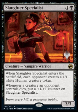 Slaughter Specialist (Promo Pack) [Innistrad: Midnight Hunt Promos] | Shuffle n Cut Hobbies & Games