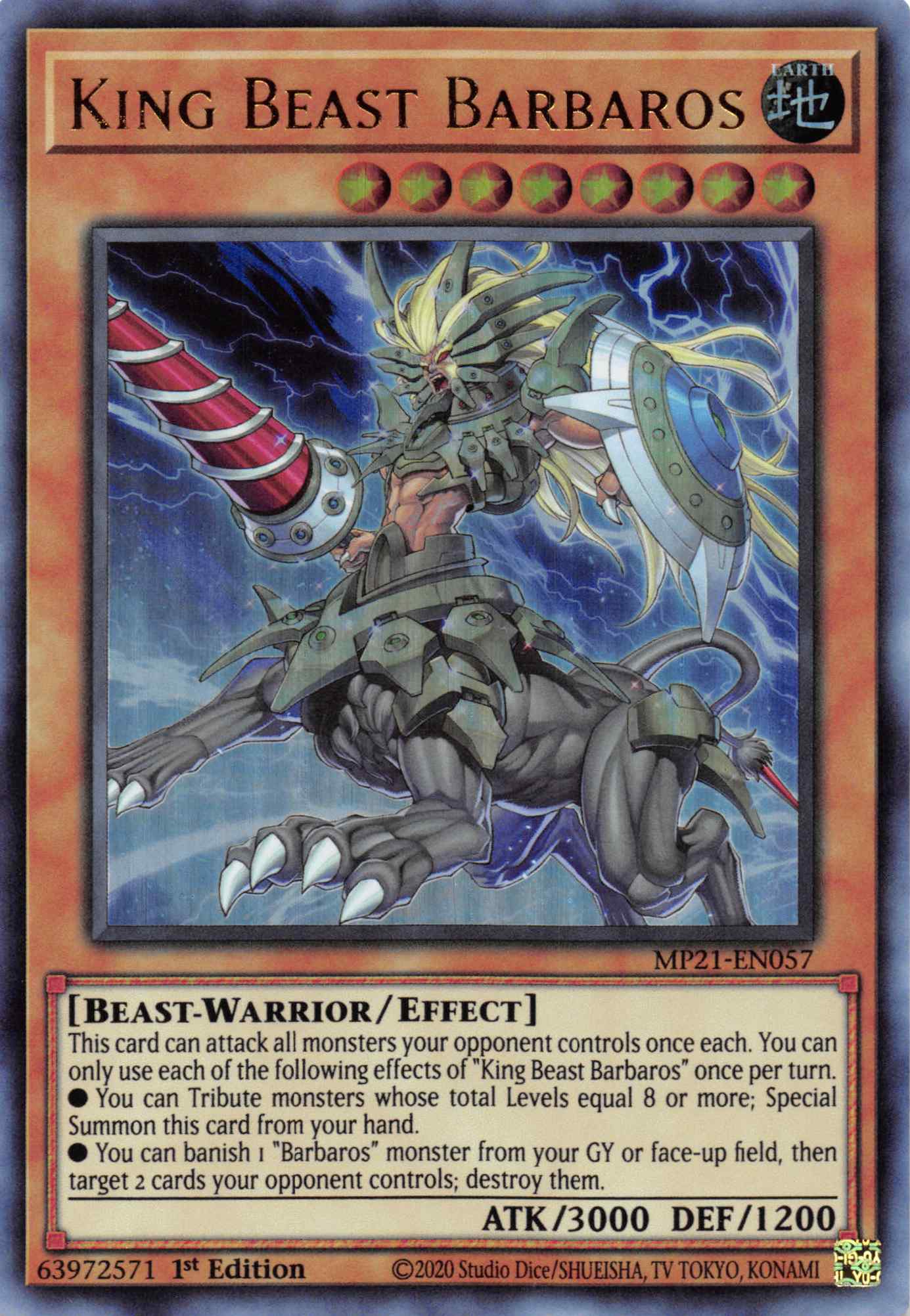 King Beast Barbaros [MP21-EN057] Ultra Rare | Shuffle n Cut Hobbies & Games