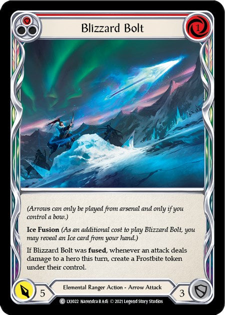 Blizzard Bolt (Red) [LXI022] (Tales of Aria Lexi Blitz Deck)  1st Edition Normal | Shuffle n Cut Hobbies & Games