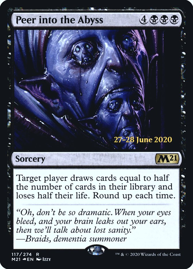 Peer into the Abyss [Core Set 2021 Prerelease Promos] | Shuffle n Cut Hobbies & Games