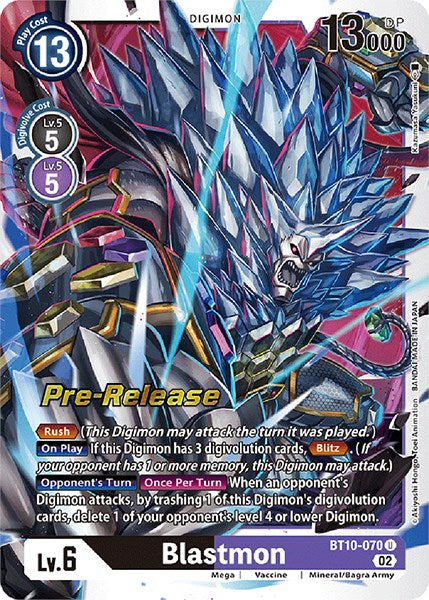 Blastmon [BT10-070] [Xros Encounter Pre-Release Cards] | Shuffle n Cut Hobbies & Games