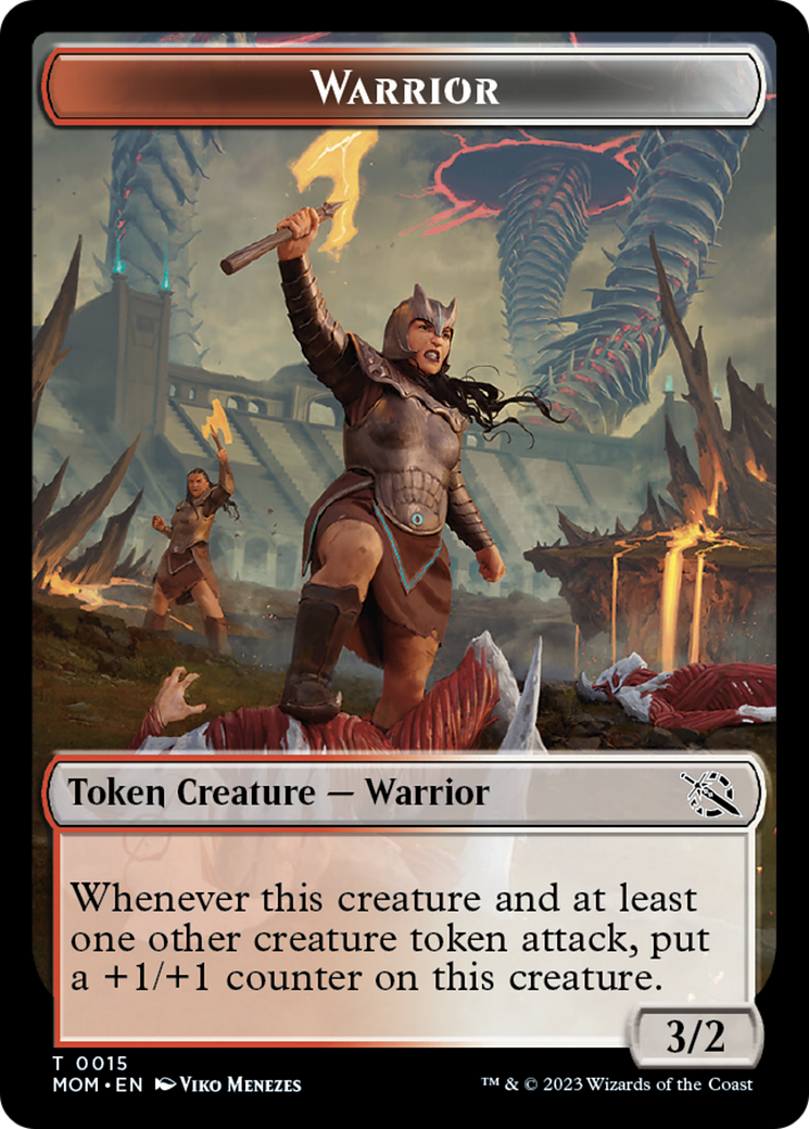 Warrior // Vampire Double-Sided Token [March of the Machine Tokens] | Shuffle n Cut Hobbies & Games