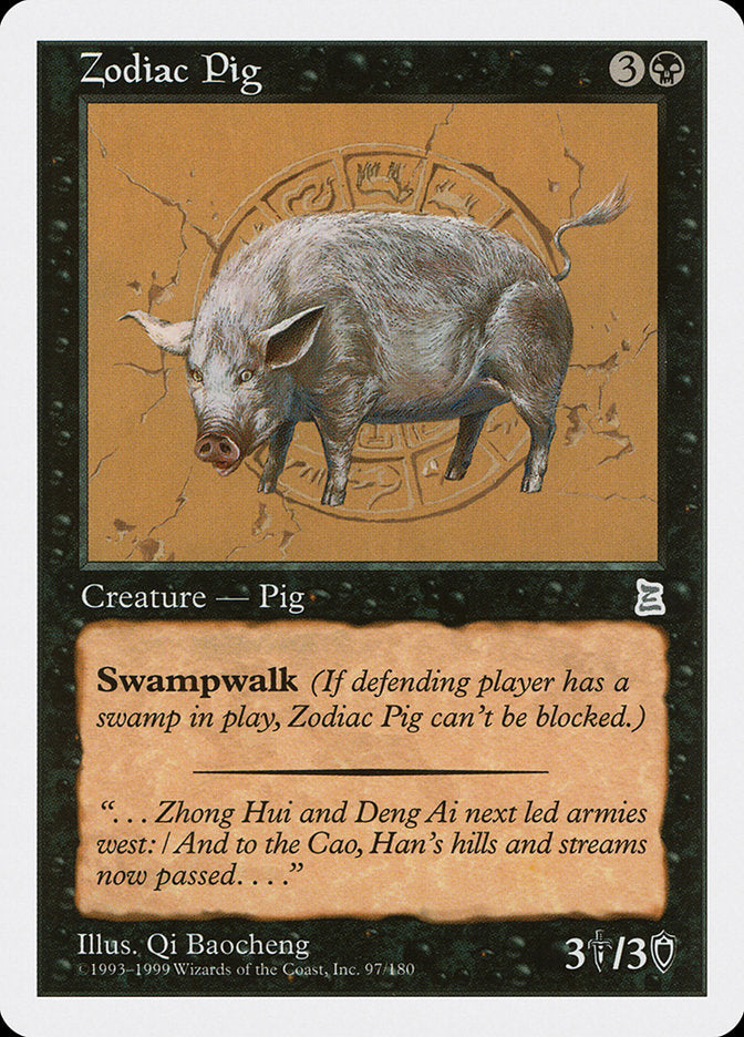 Zodiac Pig [Portal Three Kingdoms] | Shuffle n Cut Hobbies & Games