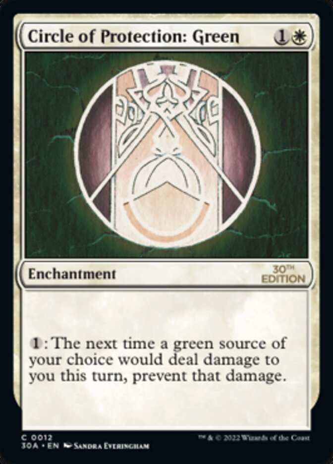 Circle of Protection: Green [30th Anniversary Edition] | Shuffle n Cut Hobbies & Games