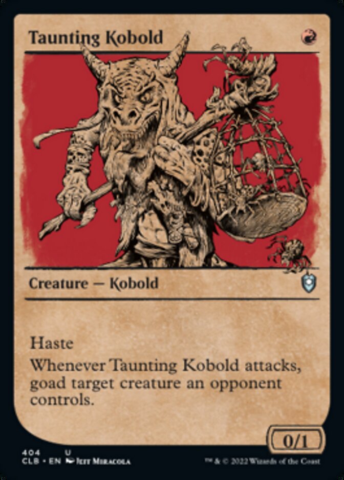 Taunting Kobold (Showcase) [Commander Legends: Battle for Baldur's Gate] | Shuffle n Cut Hobbies & Games