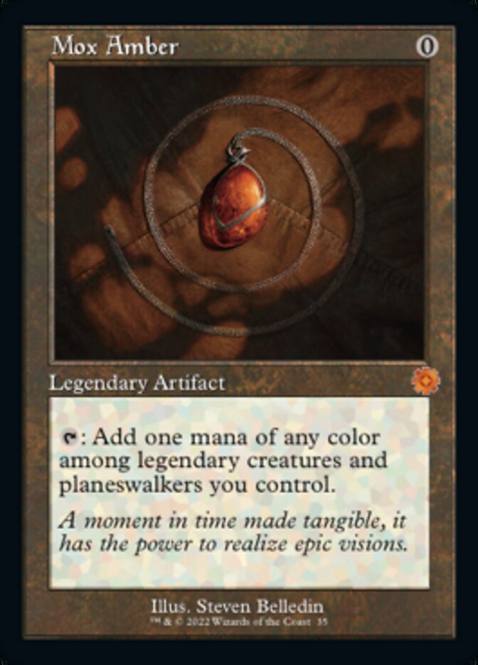 Mox Amber (Retro) [The Brothers' War Retro Artifacts] | Shuffle n Cut Hobbies & Games