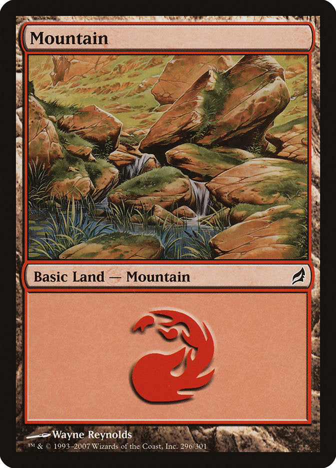 Mountain (296) [Lorwyn] | Shuffle n Cut Hobbies & Games