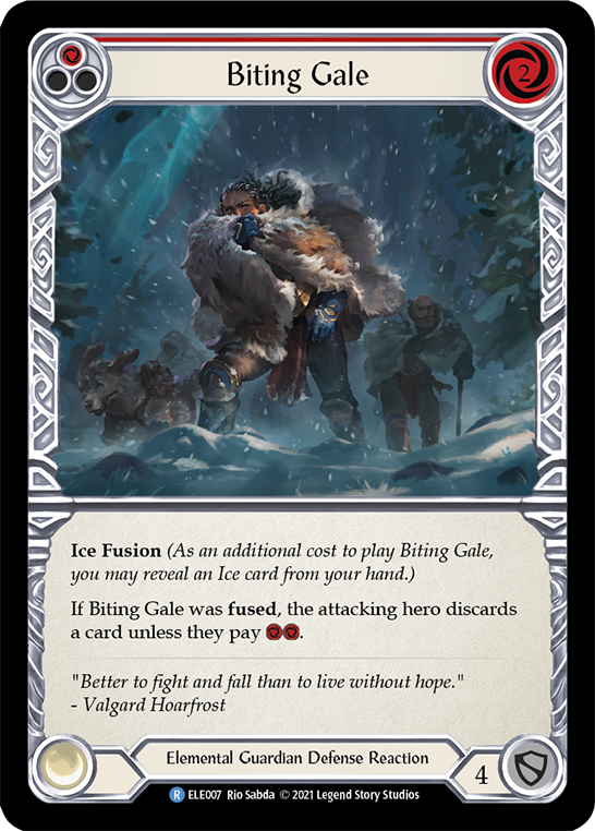 Biting Gale (Red) [ELE007] (Tales of Aria)  1st Edition Normal | Shuffle n Cut Hobbies & Games