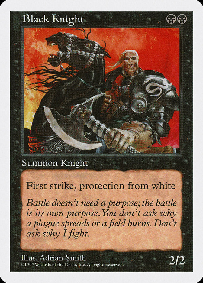 Black Knight [Fifth Edition] | Shuffle n Cut Hobbies & Games