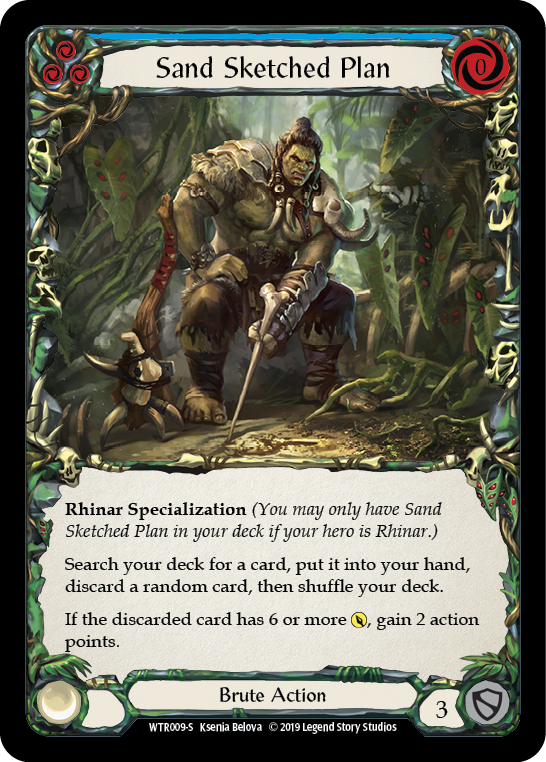 Sand Sketched Plan [WTR009-S] Alpha Print Normal | Shuffle n Cut Hobbies & Games