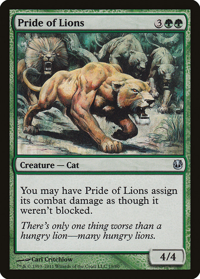 Pride of Lions [Duel Decks: Ajani vs. Nicol Bolas] | Shuffle n Cut Hobbies & Games