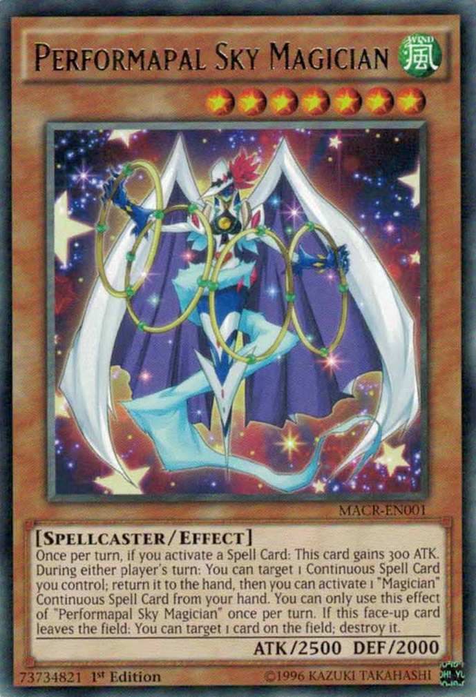 Performapal Sky Magician [MACR-EN001] Rare | Shuffle n Cut Hobbies & Games