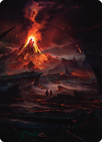 Valley of Gorgoroth Art Card [The Lord of the Rings: Tales of Middle-earth Art Series] | Shuffle n Cut Hobbies & Games