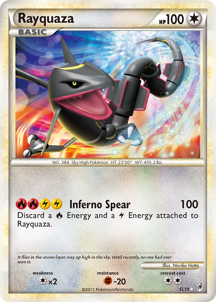 Rayquaza (SL10) [HeartGold & SoulSilver: Call of Legends] | Shuffle n Cut Hobbies & Games