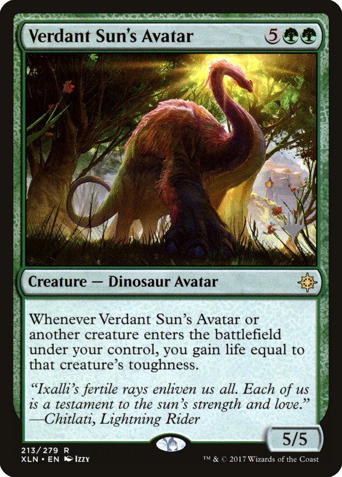 Verdant Sun's Avatar (Promo Pack) [Ixalan Promos] | Shuffle n Cut Hobbies & Games