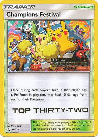 Champions Festival (SM148) (2018 Top Thirty Two) [Sun & Moon: Black Star Promos] | Shuffle n Cut Hobbies & Games