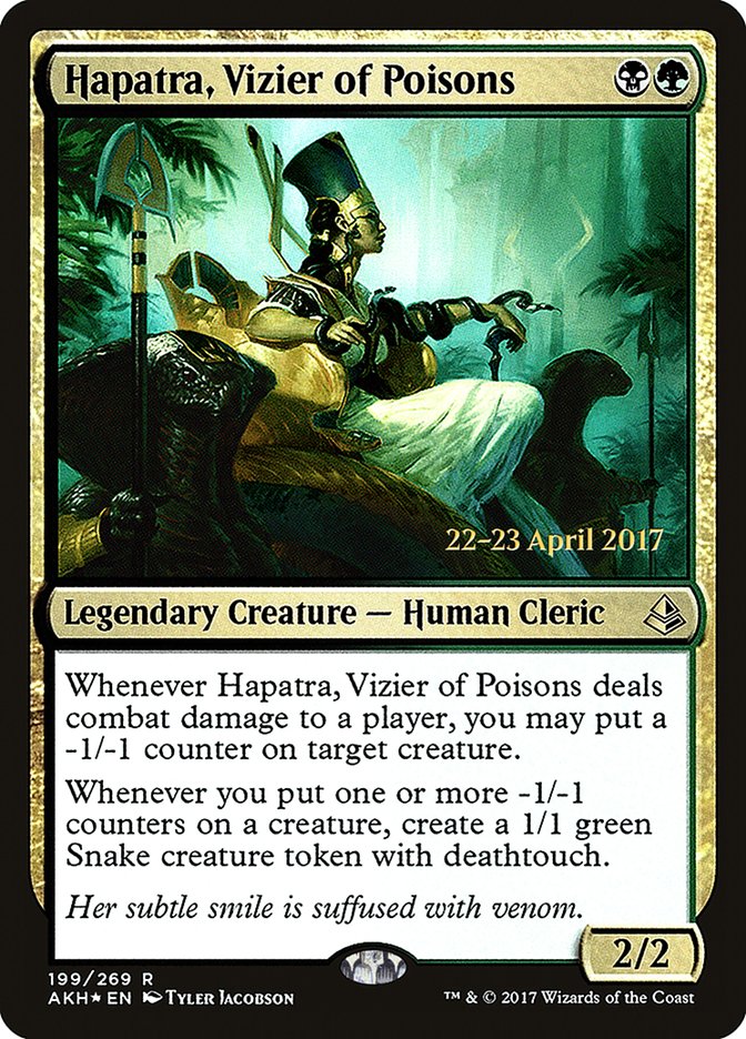 Hapatra, Vizier of Poisons [Amonkhet Prerelease Promos] | Shuffle n Cut Hobbies & Games