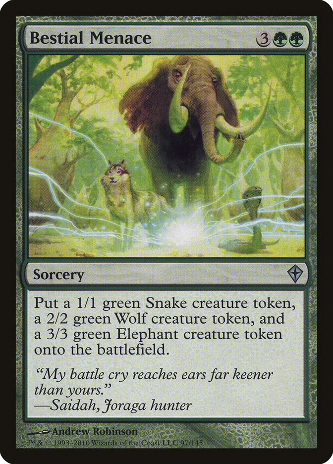 Bestial Menace [Worldwake] | Shuffle n Cut Hobbies & Games