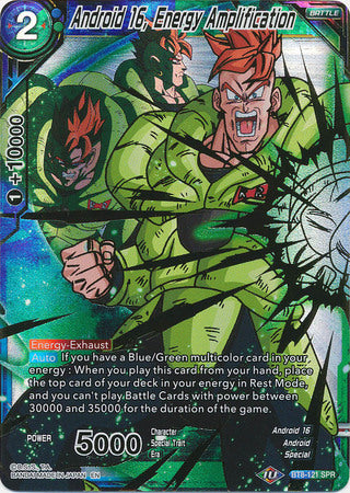 Android 16, Energy Amplification (SPR) [BT8-121] | Shuffle n Cut Hobbies & Games