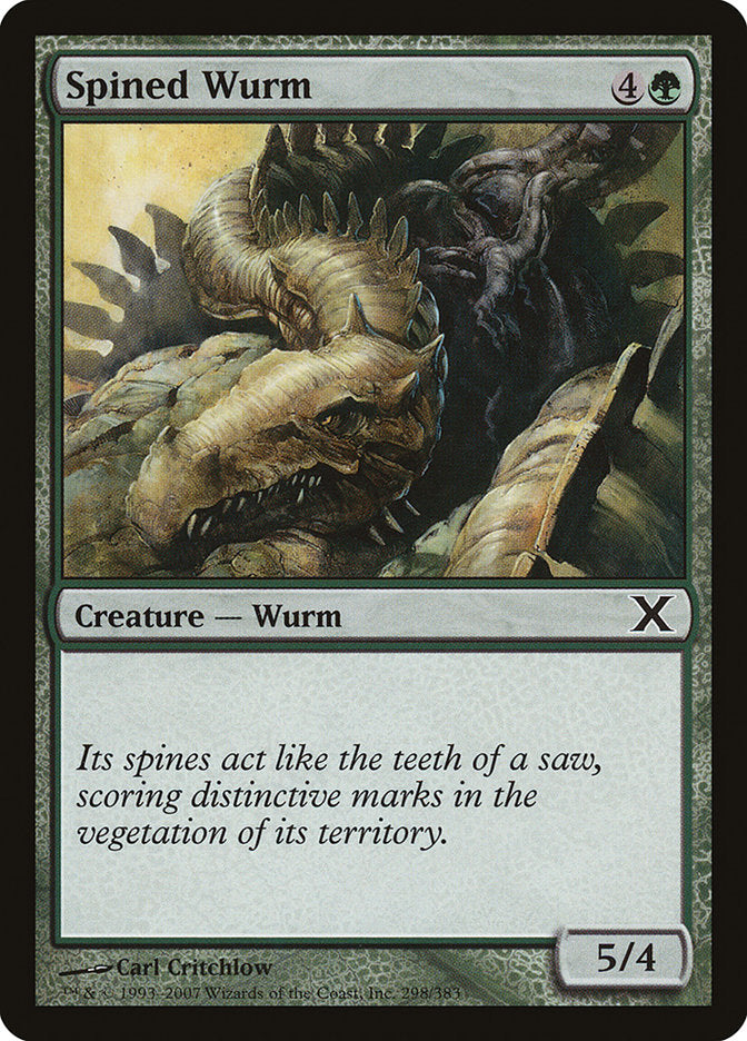 Spined Wurm [Tenth Edition] | Shuffle n Cut Hobbies & Games
