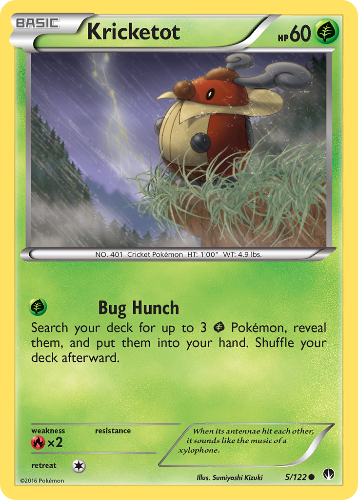 Kricketot (5/122) [XY: BREAKpoint] | Shuffle n Cut Hobbies & Games