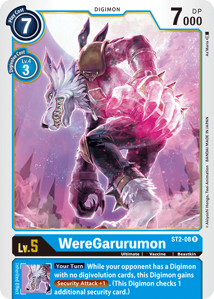WereGarurumon [ST2-08] [Starter Deck: Cocytus Blue] | Shuffle n Cut Hobbies & Games