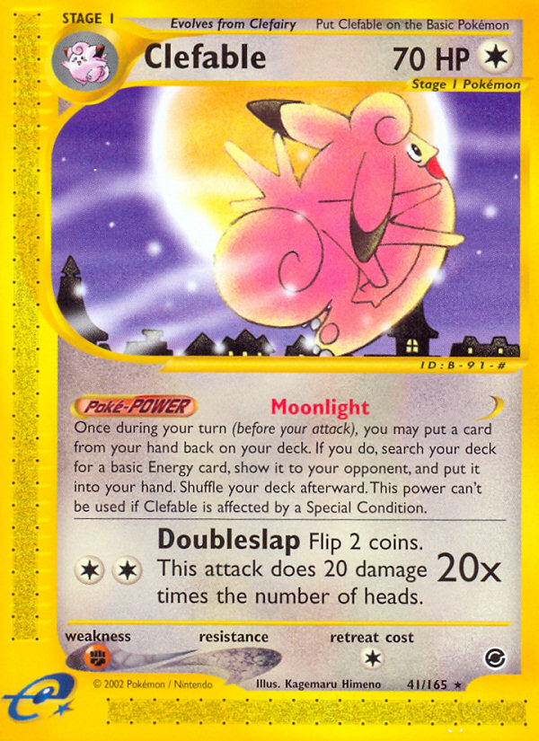 Clefable (41/165) [Expedition: Base Set] | Shuffle n Cut Hobbies & Games
