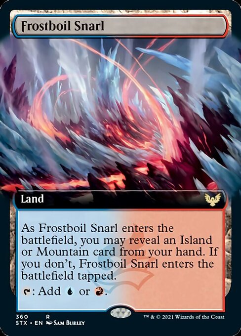 Frostboil Snarl (Extended Art) [Strixhaven: School of Mages] | Shuffle n Cut Hobbies & Games