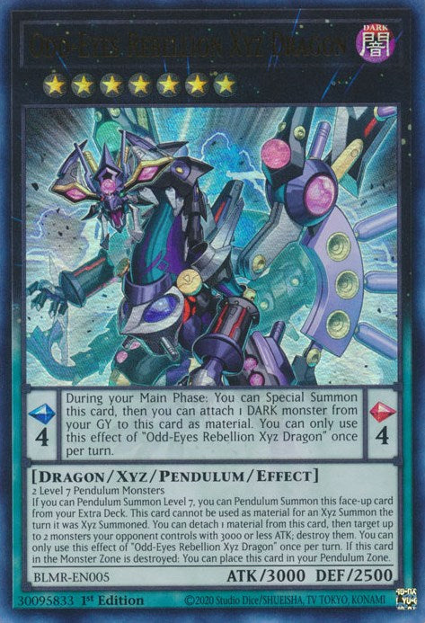 Odd-Eyes Rebellion Xyz Dragon [BLMR-EN005] Ultra Rare | Shuffle n Cut Hobbies & Games