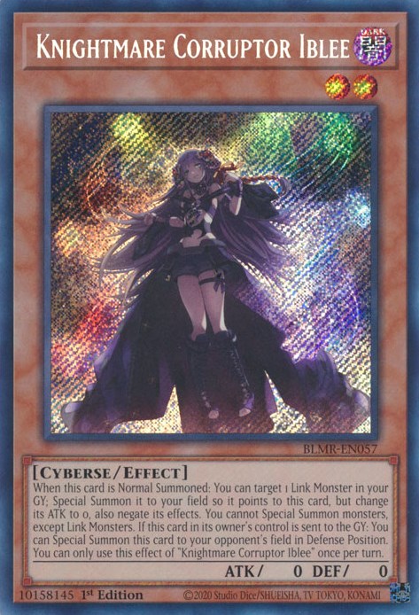 Knightmare Corruptor Iblee [BLMR-EN057] Secret Rare | Shuffle n Cut Hobbies & Games