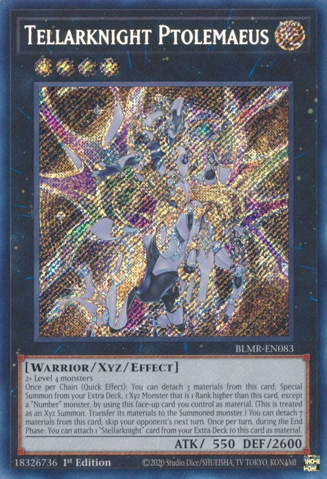 Tellarknight Ptolemaeus [BLMR-EN083] Secret Rare | Shuffle n Cut Hobbies & Games