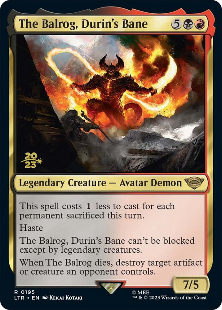The Balrog, Durin's Bane [The Lord of the Rings: Tales of Middle-Earth Prerelease Promos] | Shuffle n Cut Hobbies & Games