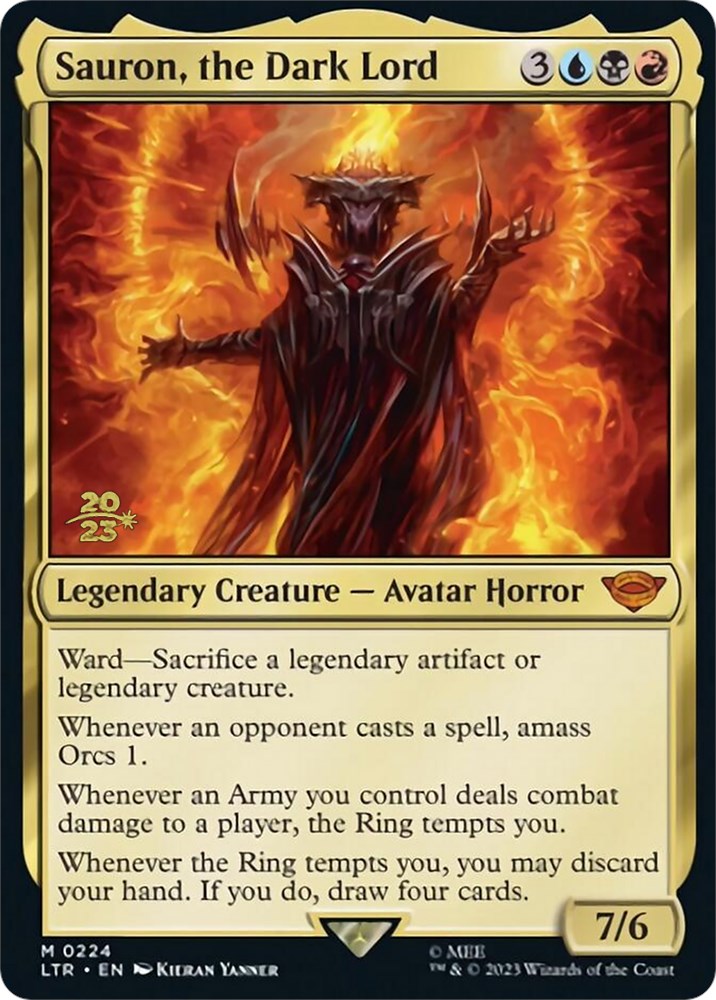 Sauron, the Dark Lord [The Lord of the Rings: Tales of Middle-Earth Prerelease Promos] | Shuffle n Cut Hobbies & Games