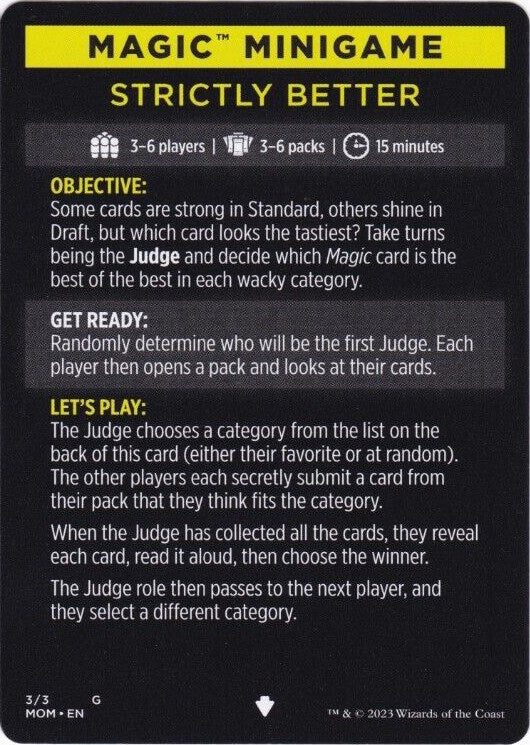 Strictly Better (Magic Minigame) [March of the Machine Minigame] | Shuffle n Cut Hobbies & Games
