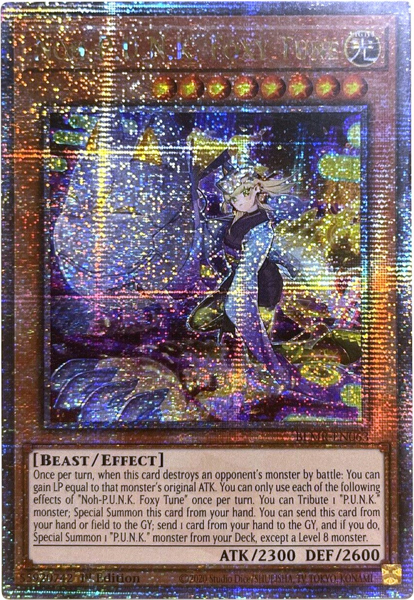Noh-P.U.N.K. Foxy Tune [BLMR-EN063] Quarter Century Secret Rare | Shuffle n Cut Hobbies & Games