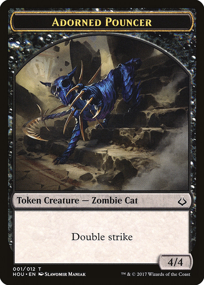 Adorned Pouncer Token [Hour of Devastation Tokens] | Shuffle n Cut Hobbies & Games