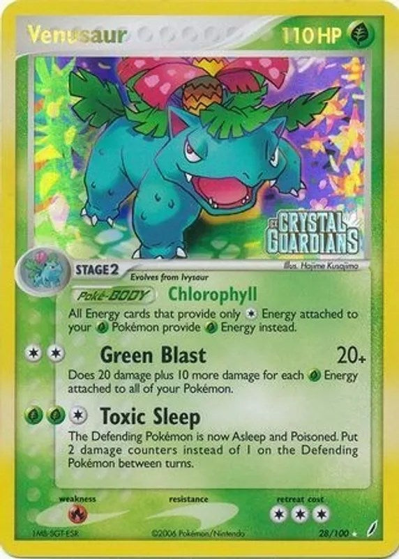 Venusaur (028/100) (Prerelease) [EX: Crystal Guardians] | Shuffle n Cut Hobbies & Games