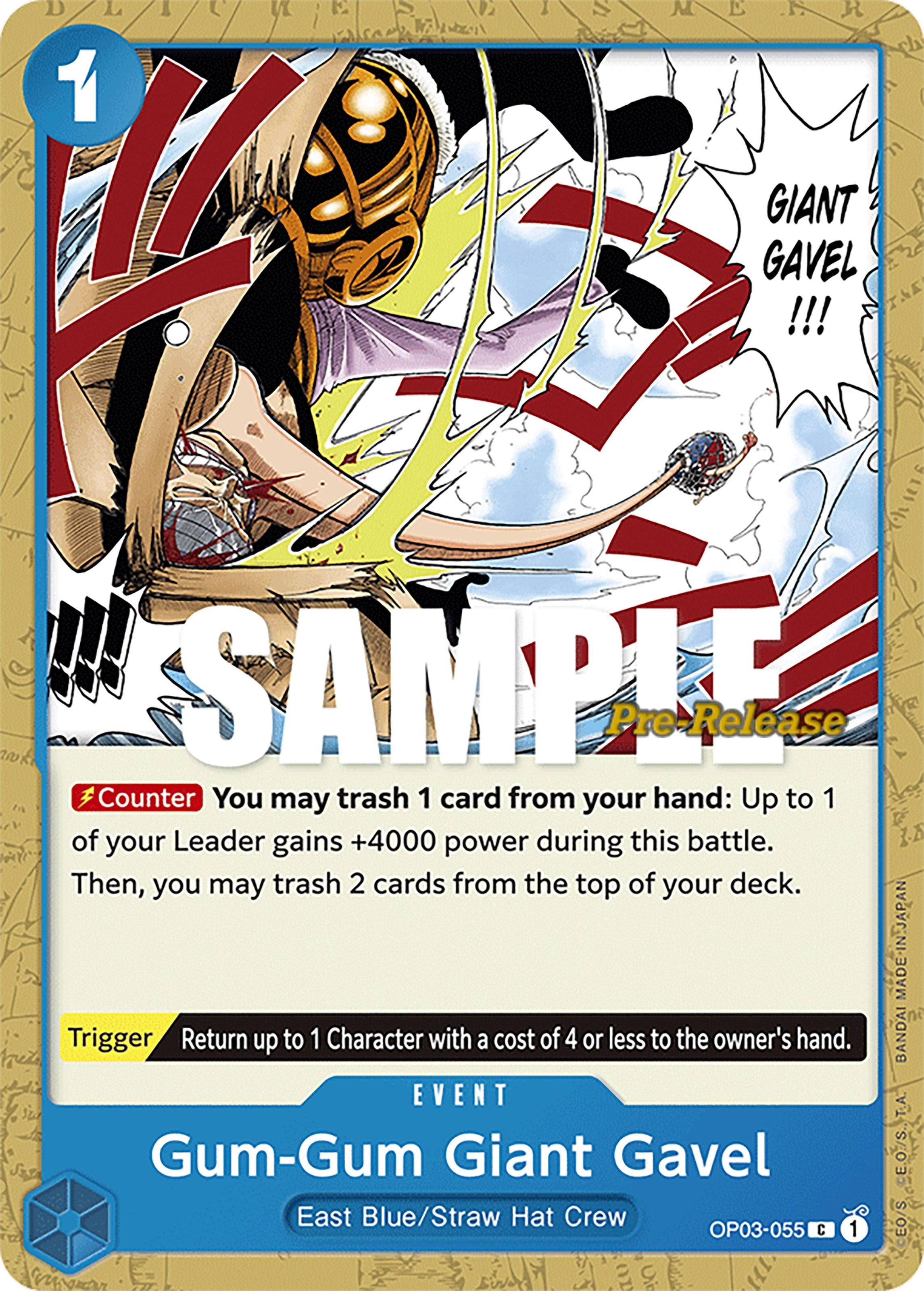 Gum-Gum Giant Gavel [Pillars of Strength Pre-Release Cards] | Shuffle n Cut Hobbies & Games