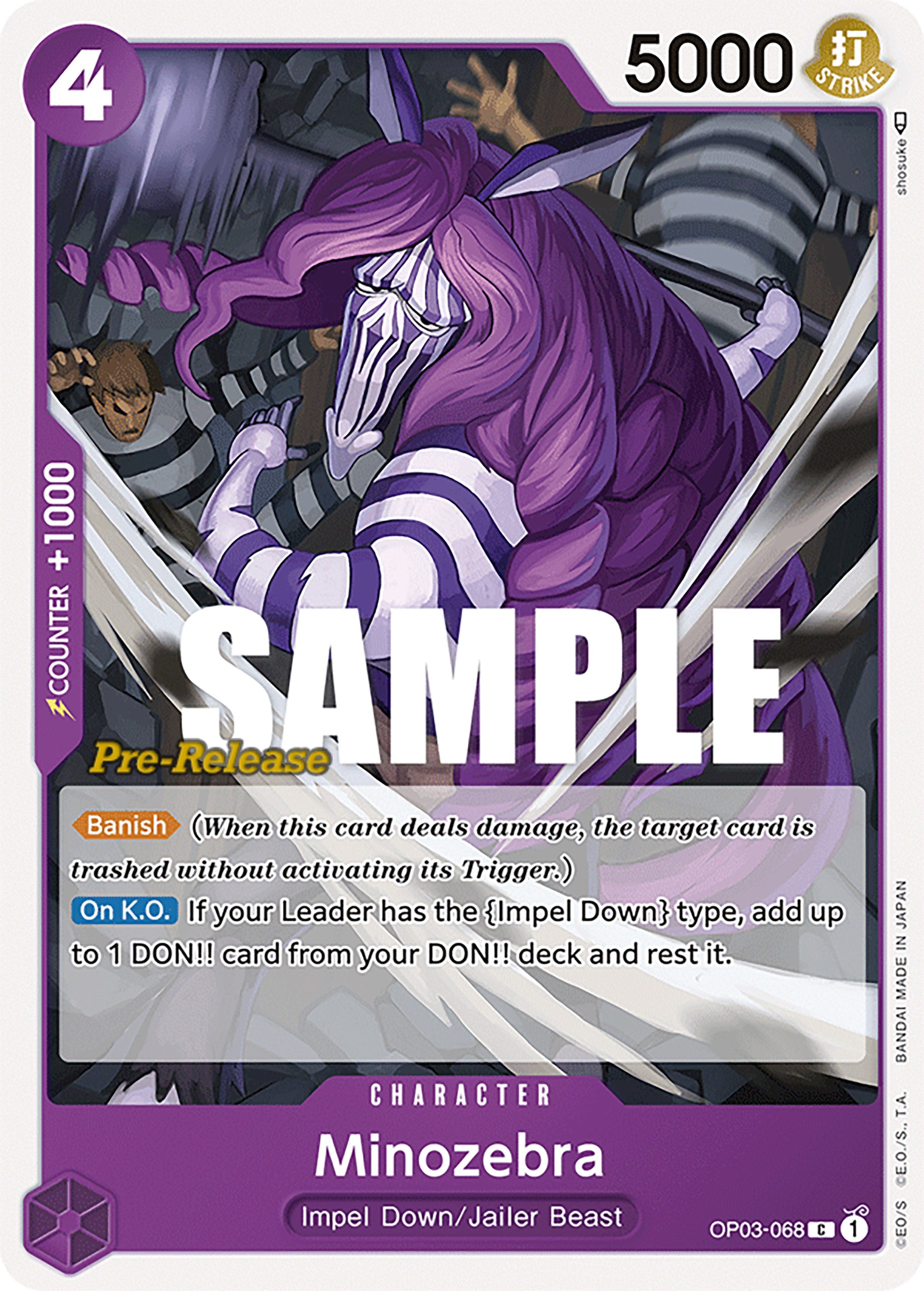 Minozebra [Pillars of Strength Pre-Release Cards] | Shuffle n Cut Hobbies & Games