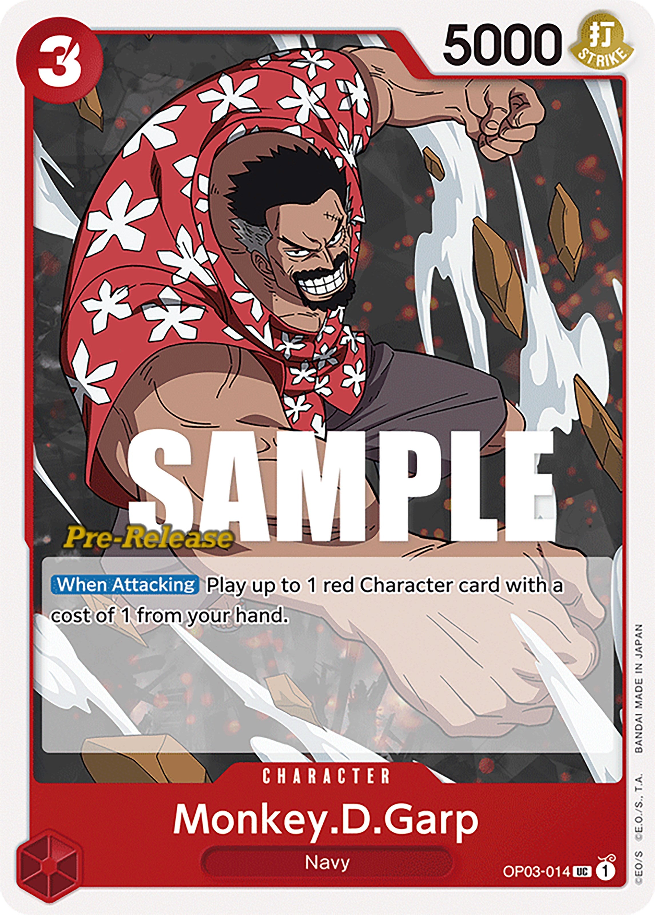 Monkey.D.Garp [Pillars of Strength Pre-Release Cards] | Shuffle n Cut Hobbies & Games