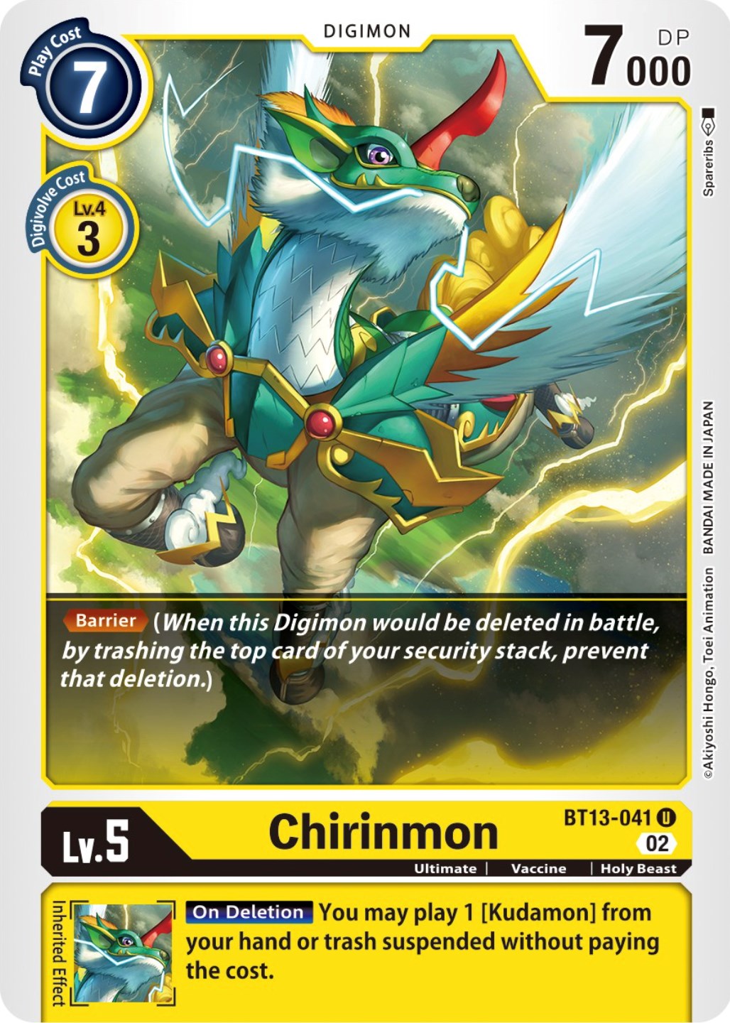 Chirinmon [BT13-041] [Versus Royal Knights Booster] | Shuffle n Cut Hobbies & Games