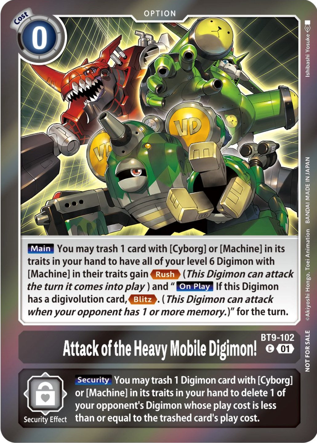 Attack of the Heavy Mobile Digimon! [BT9-102] (Event Pack 5) [X Record Promos] | Shuffle n Cut Hobbies & Games