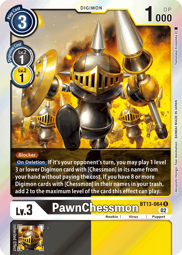 PawnChessmon [BT13-064] [Versus Royal Knights Booster] | Shuffle n Cut Hobbies & Games
