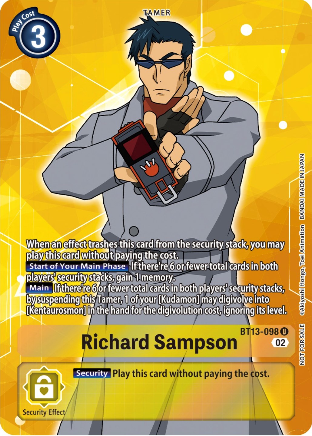 Richard Sampson [BT13-098] (Box Topper) [Versus Royal Knights Booster] | Shuffle n Cut Hobbies & Games