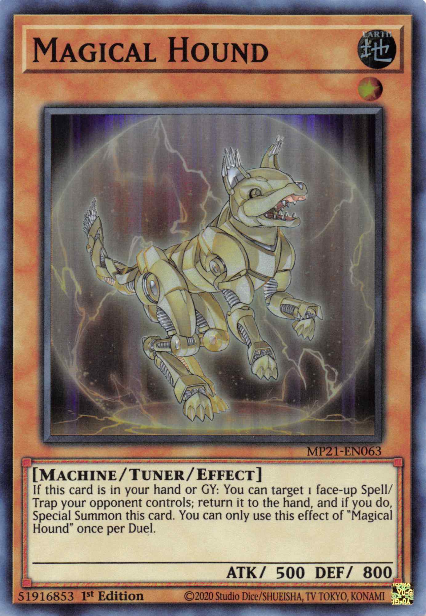 Magical Hound [MP21-EN063] Super Rare | Shuffle n Cut Hobbies & Games