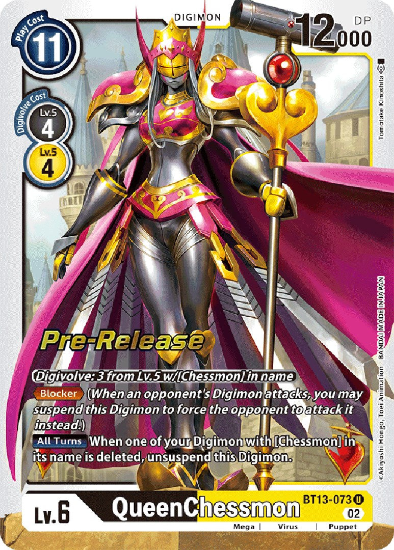 QueenChessmon [BT13-073] [Versus Royal Knight Booster Pre-Release Cards] | Shuffle n Cut Hobbies & Games