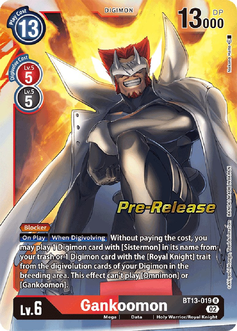 Gankoomon [BT13-019] [Versus Royal Knight Booster Pre-Release Cards] | Shuffle n Cut Hobbies & Games